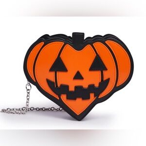 Dolls Kill Trickz N' Treatz All Squashed Up Jack O Lantern Crossbody Purse